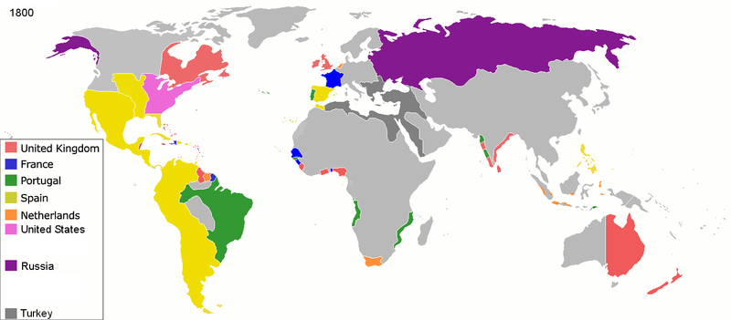 Colonisation, 1800