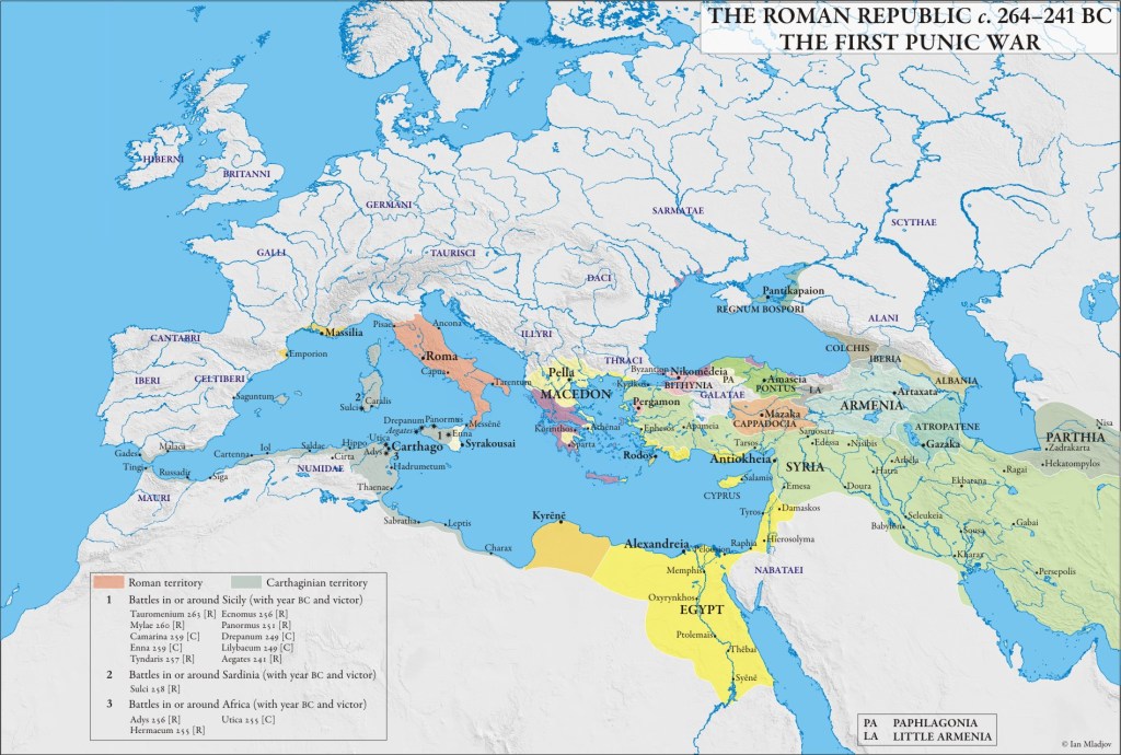 Mediterranean, 264 BC