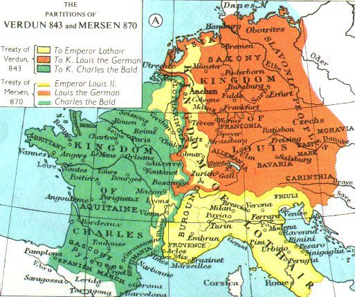 Division of Charlemagne's Kingdom